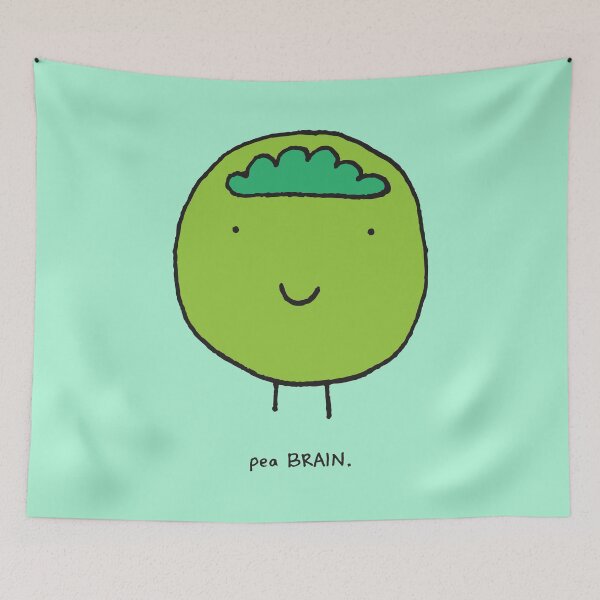 Item preview, Pea Brain - Cute Doodle designed and sold by emmafeneley.