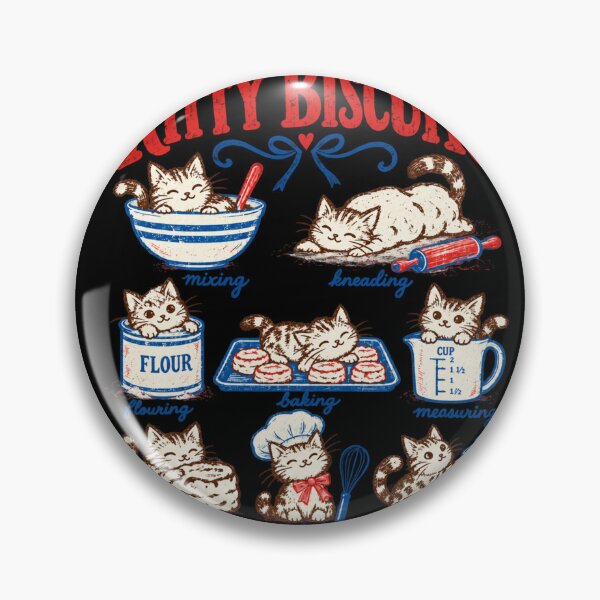 Item preview, Playful Baking Kittens with Bowls and Biscuits designed and sold by DienesAngele.