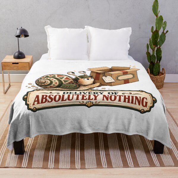 Item preview, Delivery of Absolutely Nothing | Funny Snail Art designed and sold by pradeepvisuals.