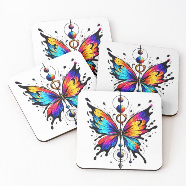 Item preview, Colorful Vibrant Butterfly Celestial Cosmic Sacred Geometry designed and sold by GussieGerman.