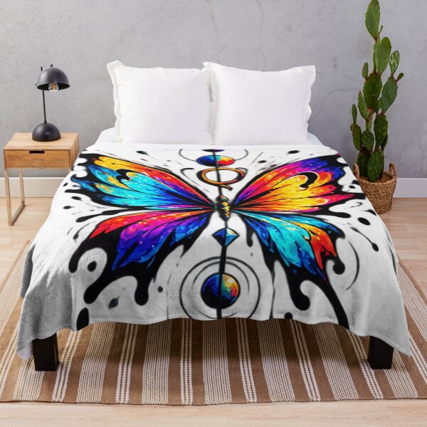 Item preview, Colorful Vibrant Butterfly Celestial Cosmic Sacred Geometry designed and sold by GussieGerman.