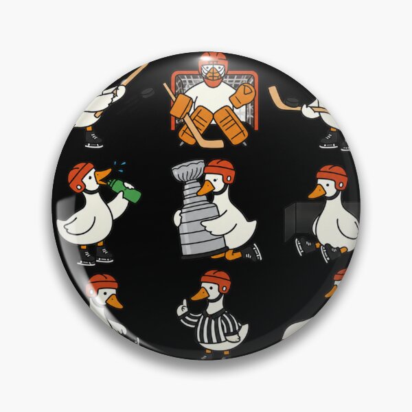 Item preview, Nine Cartoon Geese Playing Ice Hockey designed and sold by DienesAngele.