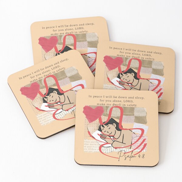Item preview, In Peace I Will Lie Down and Sleep Psalm 4:8 designed and sold by Boy and Belugee Studio.