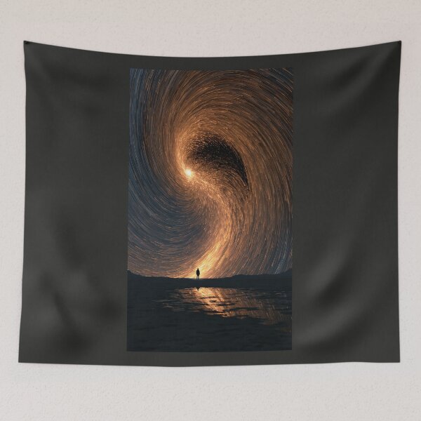 Item preview, Lone Figure Before a Cosmic Vortex designed and sold by codex401.