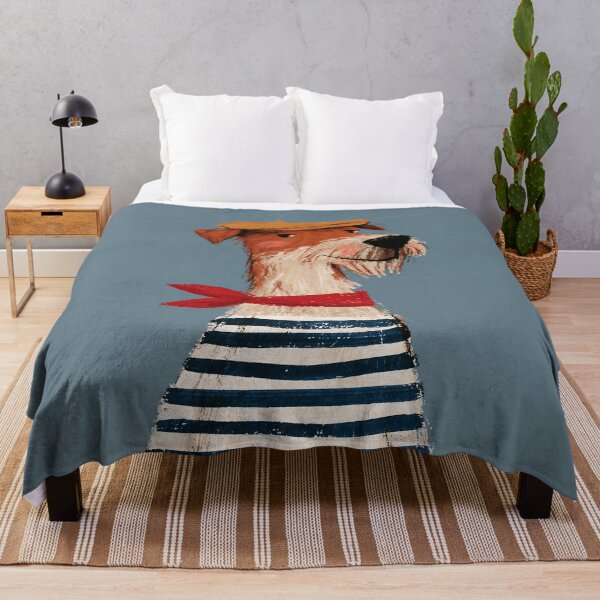Item preview, Whimsical Sailor Dog in Striped Shirt designed and sold by junkydotcom.