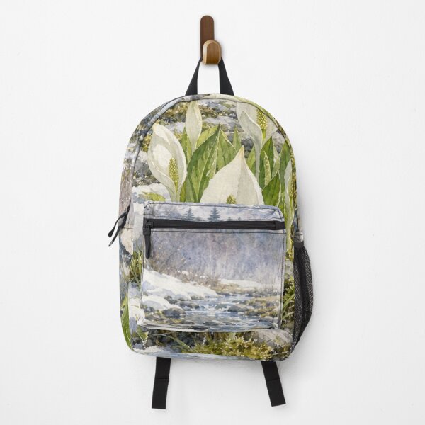 Item preview, Japanese Skunk Cabbage Flowers by Mountain Stream Watercolor Art designed and sold by vekotpu.