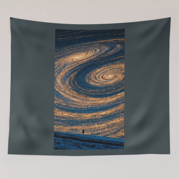 Item preview, Spiral Galaxy Above the Hill designed and sold by codex401.