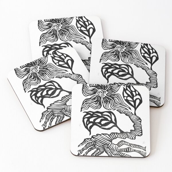Item preview, Abstract flower print designed and sold by cookiedustx.