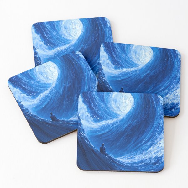 Item preview, Lone Figure Beneath a Swirling Blue Vortex designed and sold by codex401.