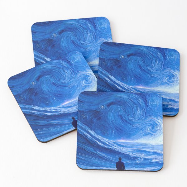 Item preview, Man on a Ridge Watching a Starry Swirl designed and sold by codex401.