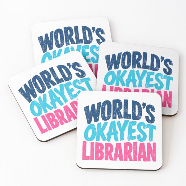 Item preview, World's Okayest Librarian Funny Library Staff Book Lover designed and sold by HumansStuck12.