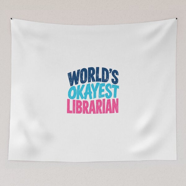 Item preview, World's Okayest Librarian Funny Library Staff Book Lover designed and sold by HumansStuck12.