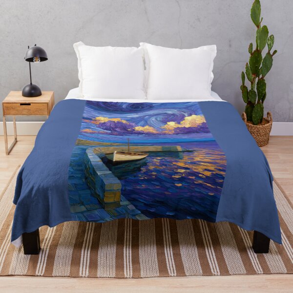 Item preview, Sailboat in the Harbor at Dusk designed and sold by codex401.