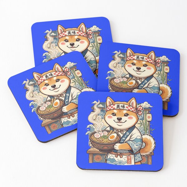 Item preview, Cute Shiba Inu Ramen Chef Japanese Food Art designed and sold by bvdesignart.