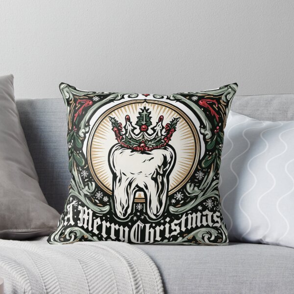 Item preview, Gothic Christmas Tooth with Holly Crown – Vintage Dental Art  Copy title designed and sold by Anastasiia Yurevych.