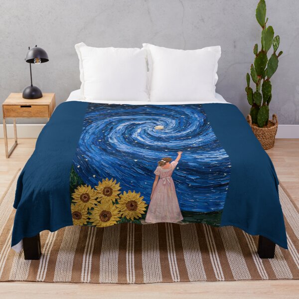 Item preview, Girl Reaching for a Swirling Starry Sky designed and sold by codex401.
