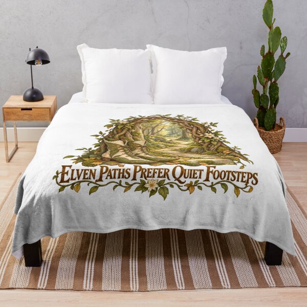 Item preview, Elven Paths Prefer Quiet Footsteps Woodland Fantasy designed and sold by ThreadQuirk.