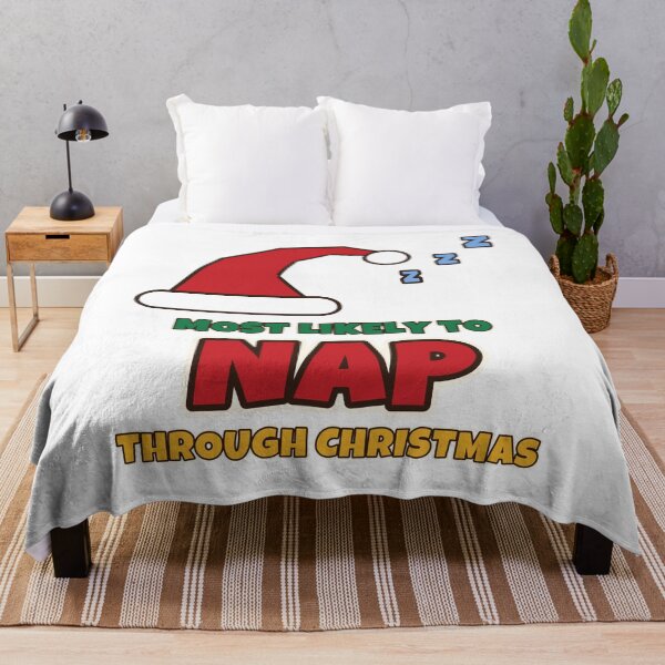 Item preview, Most Likely To Nap Through Christmas Funny Family Christmas designed and sold by Bornprints.