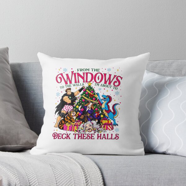 Item preview, Dungeon Crawler Carl Christmas Donut & Mongo From The Windows , Deck These Halls designed and sold by Elenafatulla.