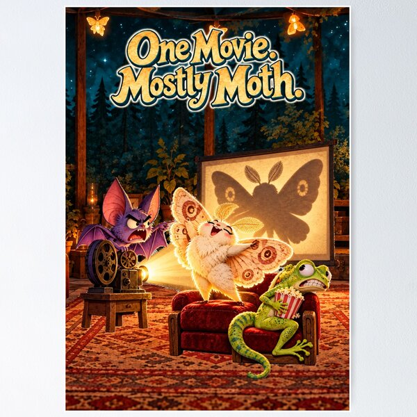 Item preview, One Movie. Mostly Moth. designed and sold by SandboxMashery.