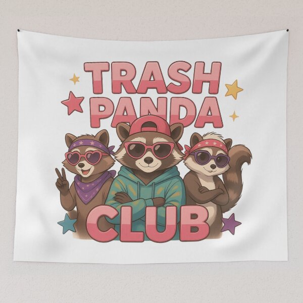 Item preview, Night Trash Panda Crew designed and sold by Positive&FunnyThings.