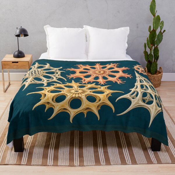 Item preview, Teal Ocean Geometry with Radiolarian Forms designed and sold by AuraMuse Studio.