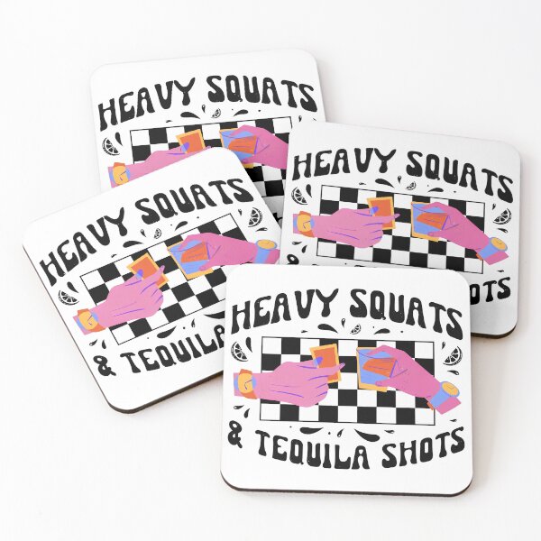 Item preview, Heavy Squats and Tequila Shots  designed and sold by Ratopartly.