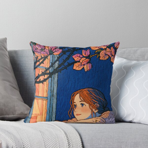 Item preview, Daydreaming Girl at a Blossom Window designed and sold by codex401.