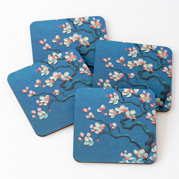 Item preview, Almond Blossom Branch on Deep Blue designed and sold by codex401.