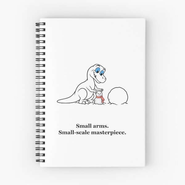 Item preview, Christmas T-Rex Building a Tiny Snowman designed and sold by Soft Paws Sketches.