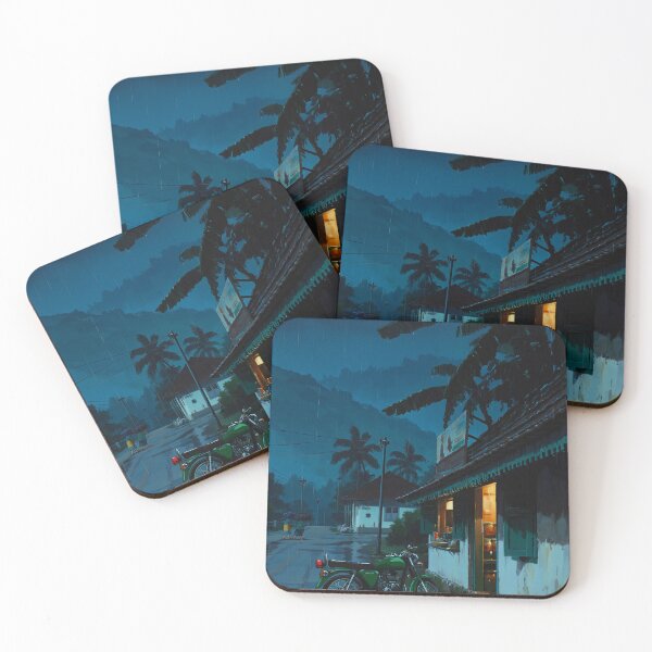Item preview, Monsoon Night on a Quiet Village Road designed and sold by codex401.