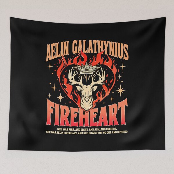 Item preview, Fireheart Aelin Galathynius Throne Of Glass Quote Retro Fan Art designed and sold by Mendoza-Draws.