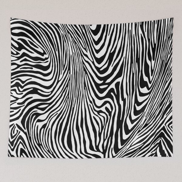 Item preview, Black and White Bold Zebra Skin with Delicate Floral Lace Pattern A-Line Dress designed and sold by HHS26.