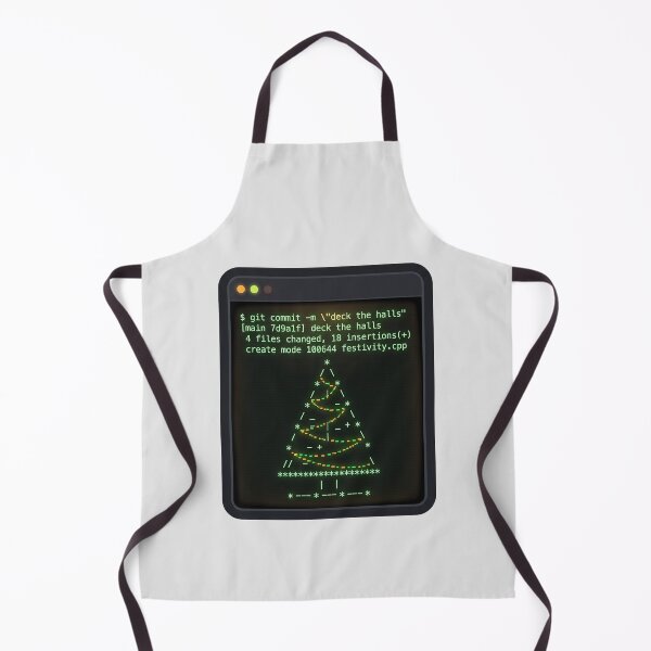 Item preview, Deck the Halls Git Commit - Terminal Christmas designed and sold by TheCalmEdit.