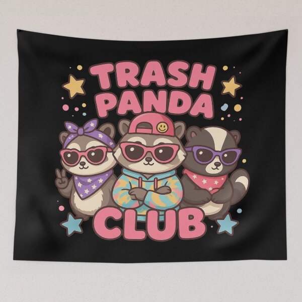 Item preview, Night Trash Panda Crew designed and sold by Positive&FunnyThings.