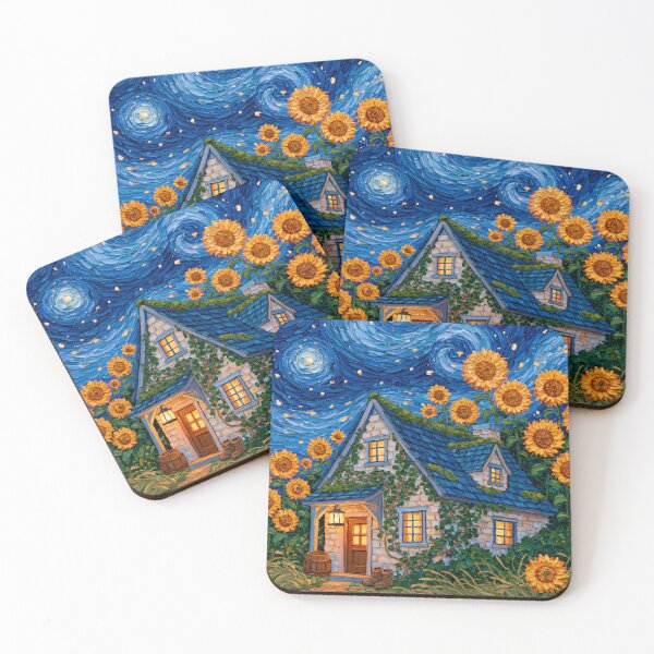 Item preview, Cozy Cottage Under a Starry Swirl designed and sold by codex401.