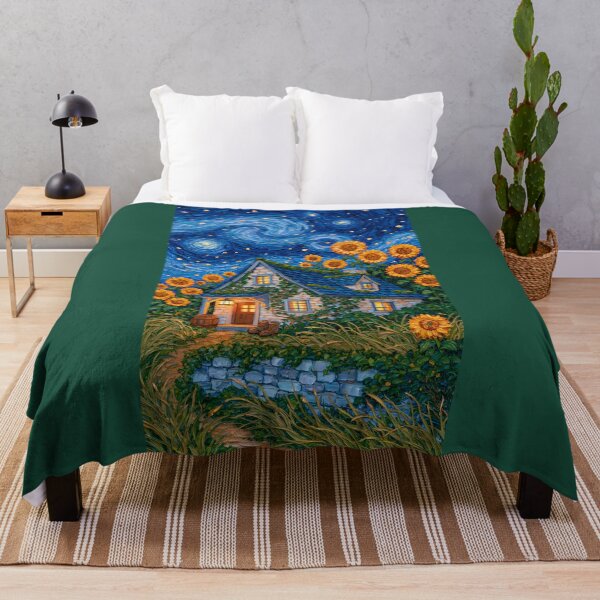 Item preview, Cozy Cottage Under a Starry Swirl designed and sold by codex401.