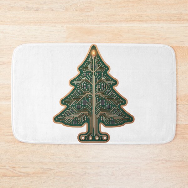 Item preview, Christmas Tree Circuit Board - PCB Art designed and sold by TheCalmEdit.