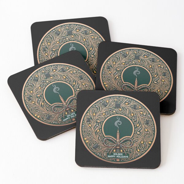 Item preview, Solder Happy Holidays - Circuit Board Wreath designed and sold by TheCalmEdit.