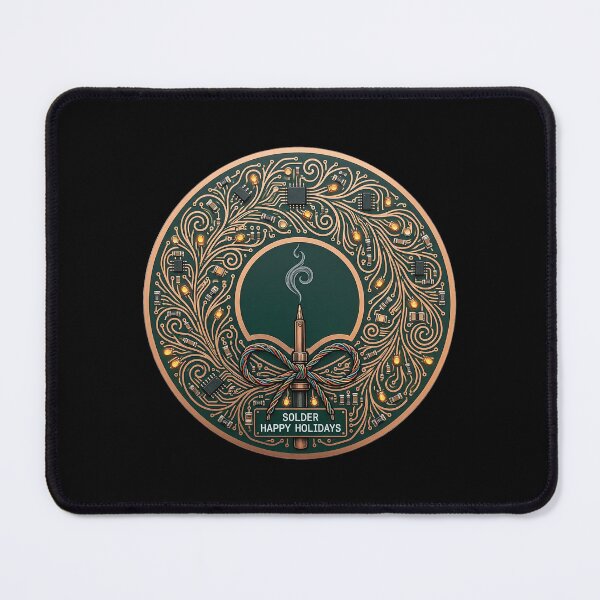 Item preview, Solder Happy Holidays - Circuit Board Wreath designed and sold by TheCalmEdit.