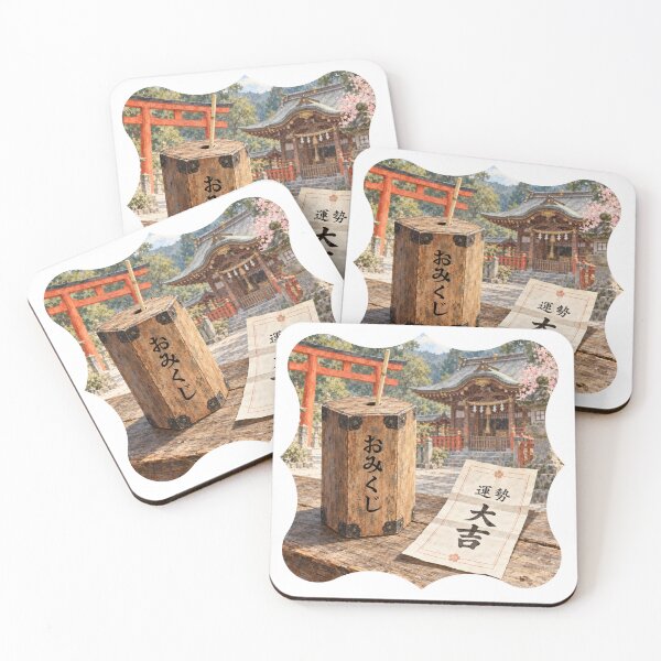 Item preview, Omikuji Japanese Shrine Fortune Paper - Daikichi Great Blessing Art designed and sold by japan-picto.