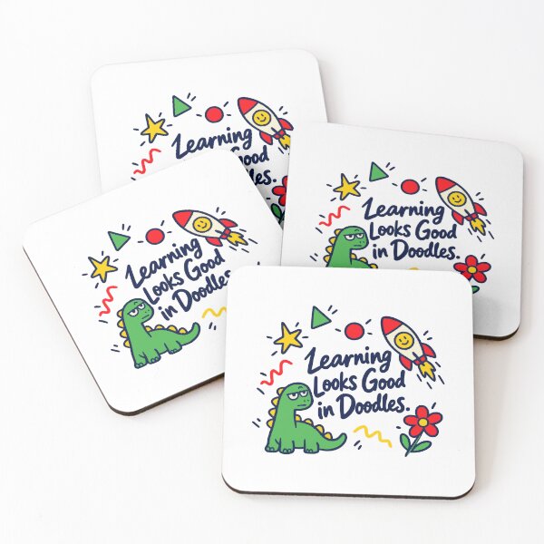 Item preview, Learning Looks Good in Doodles Back to School Kid Humor designed and sold by ThreadQuirk.
