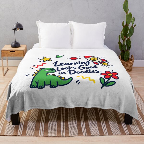 Item preview, Learning Looks Good in Doodles Back to School Kid Humor designed and sold by ThreadQuirk.