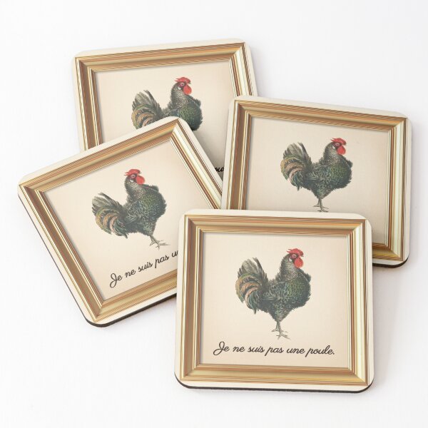Item preview, I Am Not a Chicken (Je Ne Suis Pas Une Poule) designed and sold by Hakuna Ricotta.