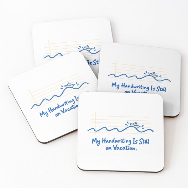 Item preview, My Handwriting Is Still on Vacation Back to School Teacher Humor designed and sold by ThreadQuirk.