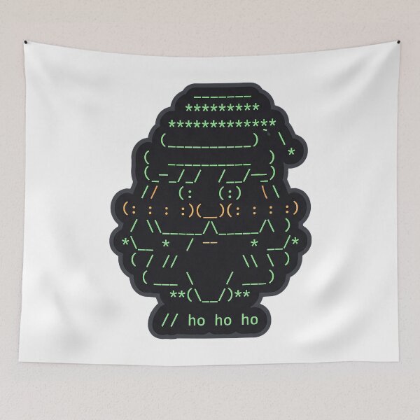 Item preview, ASCII Santa Face - Code Comment Christmas designed and sold by TheCalmEdit.