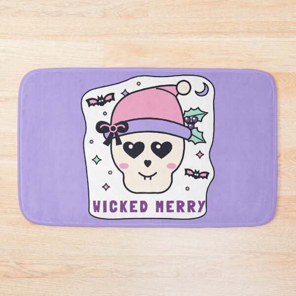 Item preview, Pastel Goth Christmas Skull in Santa Hat, Wicked Merry designed and sold by sdcreations210.