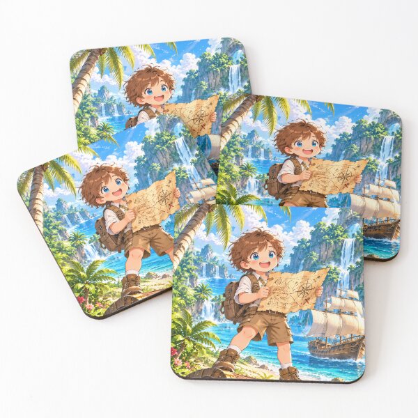Item preview, Kolt Treasure Island Explorer Cartoon Character Design designed and sold by Kenzie & Co.