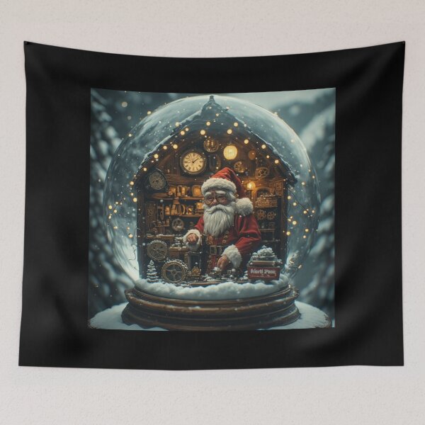 Item preview, Santa's Workshop on Christmas Eve designed and sold by meganlaub1.