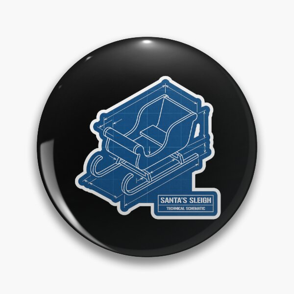 Item preview, Santa's Sleigh Technical Schematic - Blueprint Art designed and sold by TheCalmEdit.